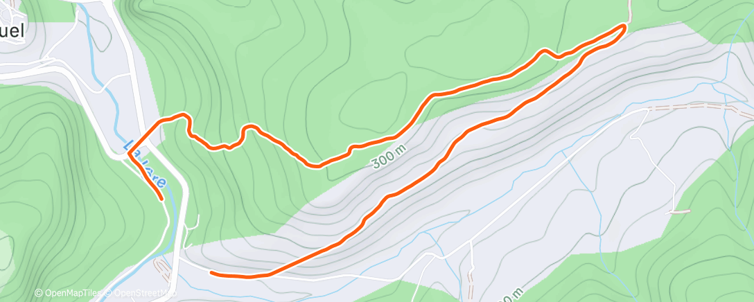 Map of the activity, Afterwork trail & savonnette