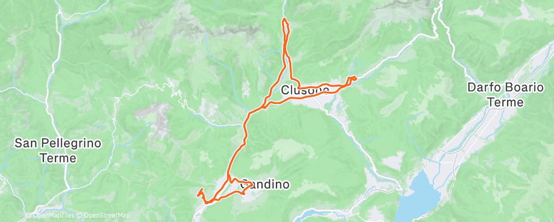 Peta aktivitas, Pedalata pomeridiana