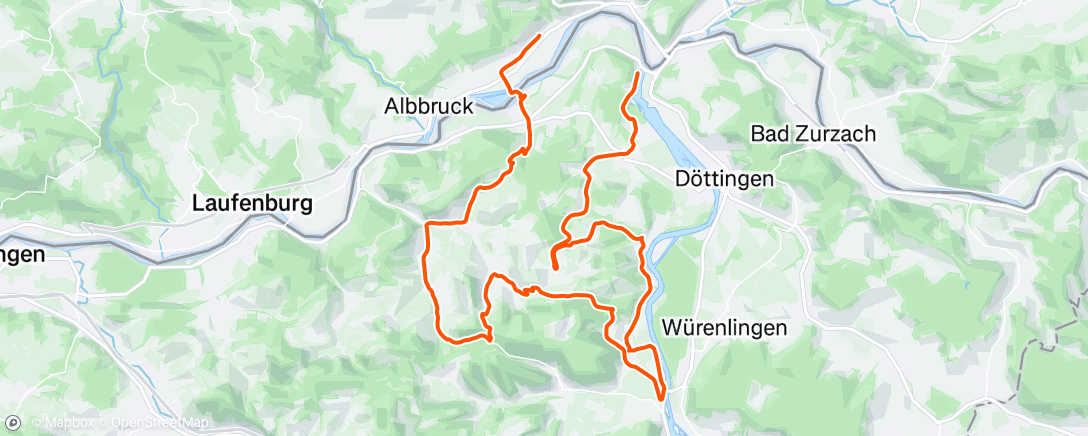 Map of the activity, Afternoon Ride