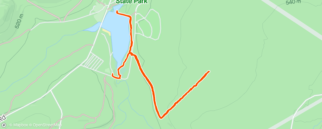 Map of the activity, Exploring Parker Dam SP