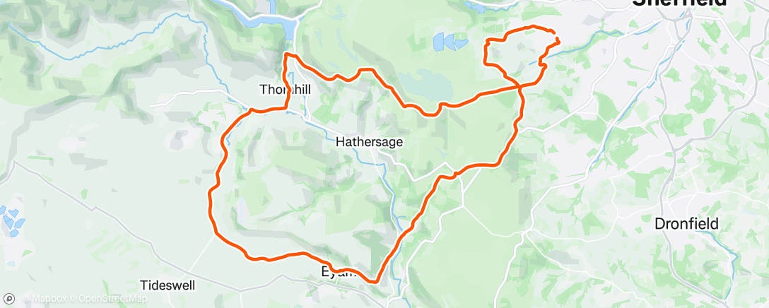 Map of the activity, Morning Ride