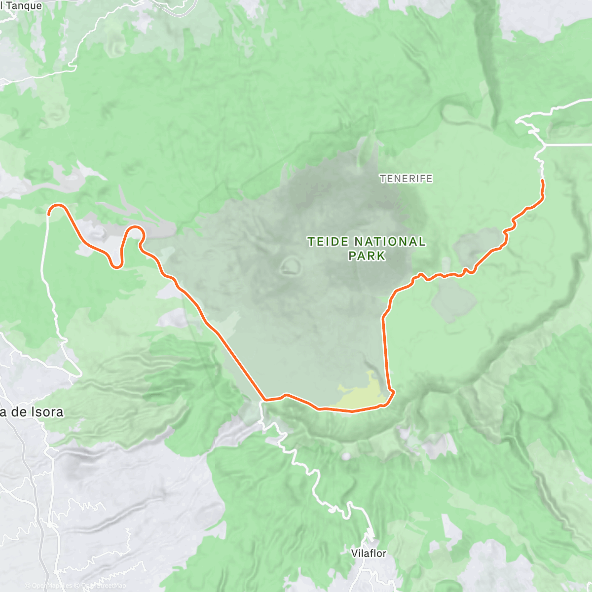 Map of the activity, ROUVY - Portillo de la Villa | Tenerife