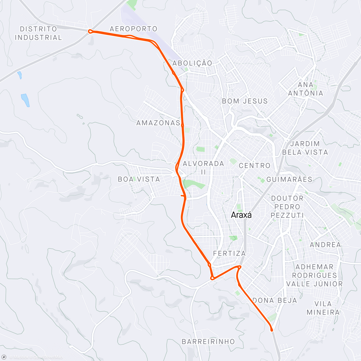Map of the activity, Pedal de quarta
