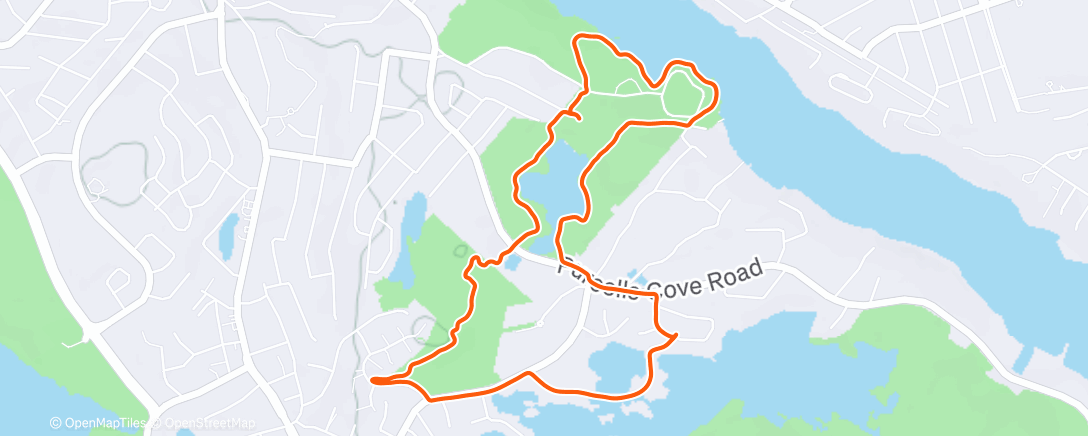 Map of the activity, Morning Run