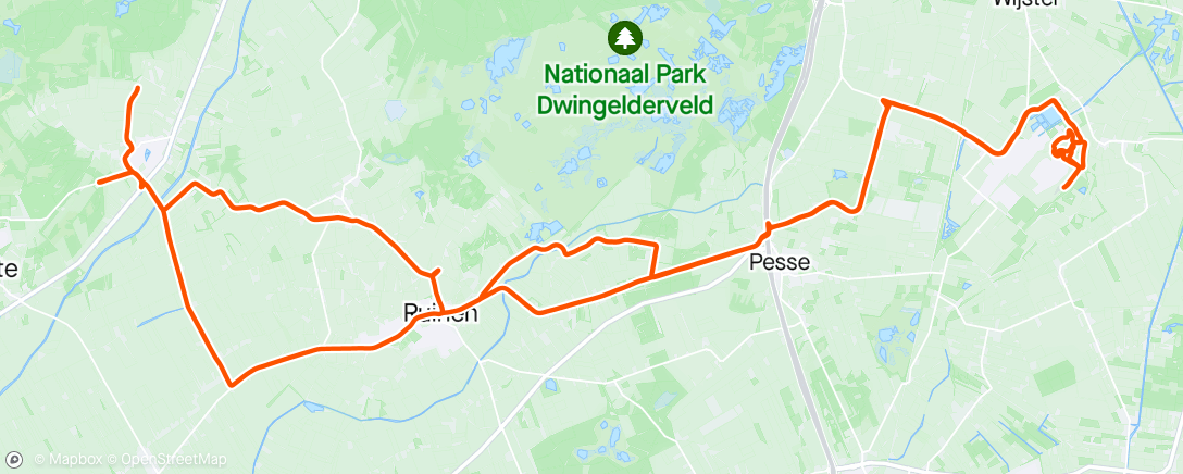 Map of the activity, Rondje VAM berg