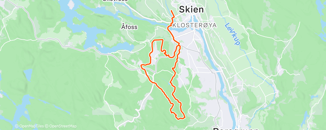 Карта физической активности (Morning Trail Run)