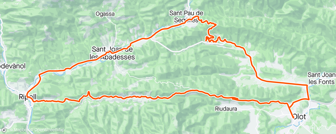 Map of the activity, Capsacosta & Vallfogona