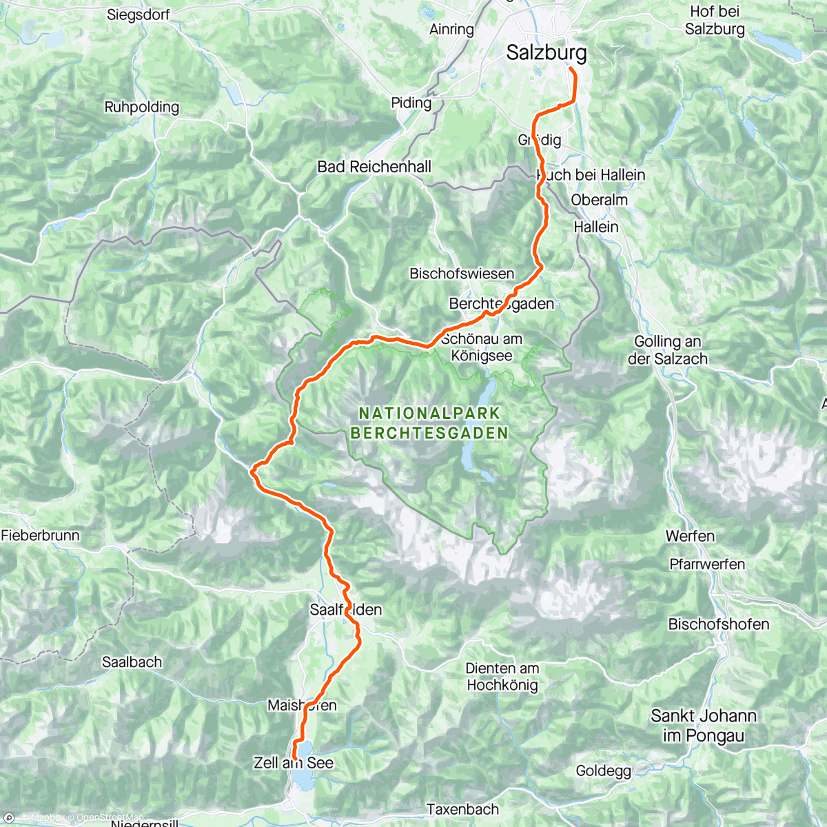 Map of the activity, Tauern Tour S1 ☀️