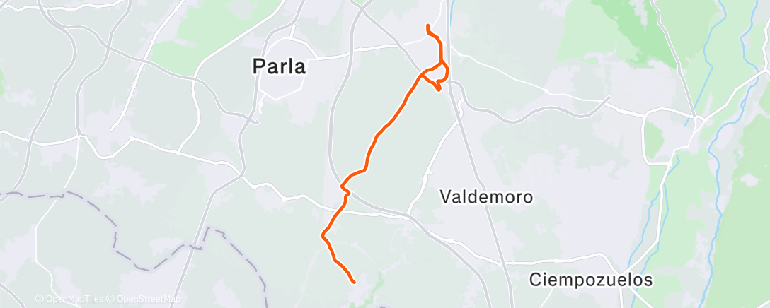 Карта физической активности (Bicicleta de montaña a la hora del almuerzo)