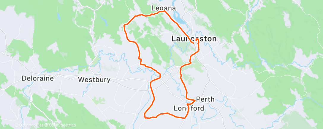 Map of the activity, Morning Ride