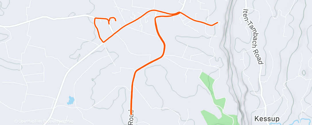 Map of the activity, Corsa pomeridiana