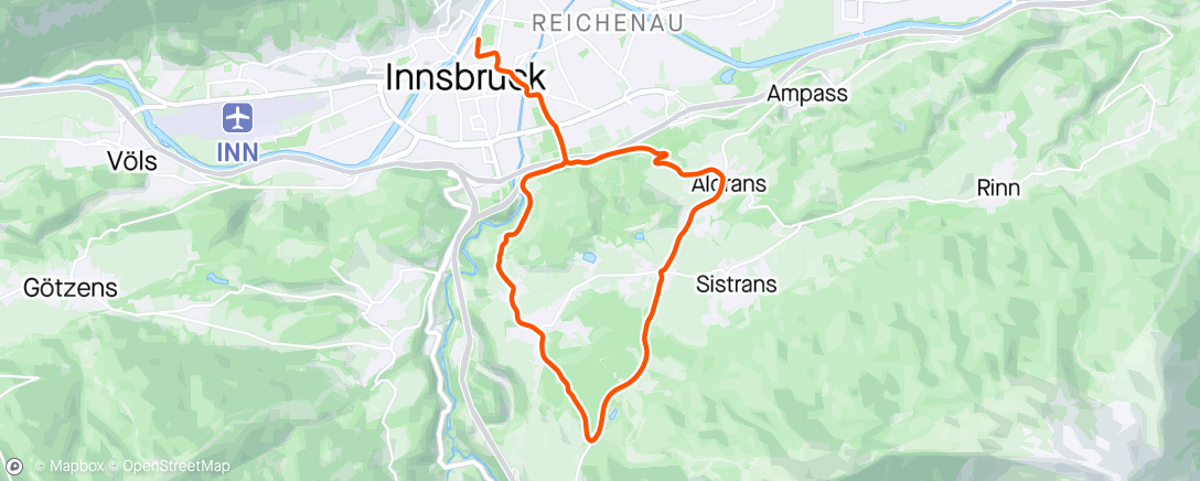 Map of the activity, Zwift - Lit // Intervalle in Innsbruck