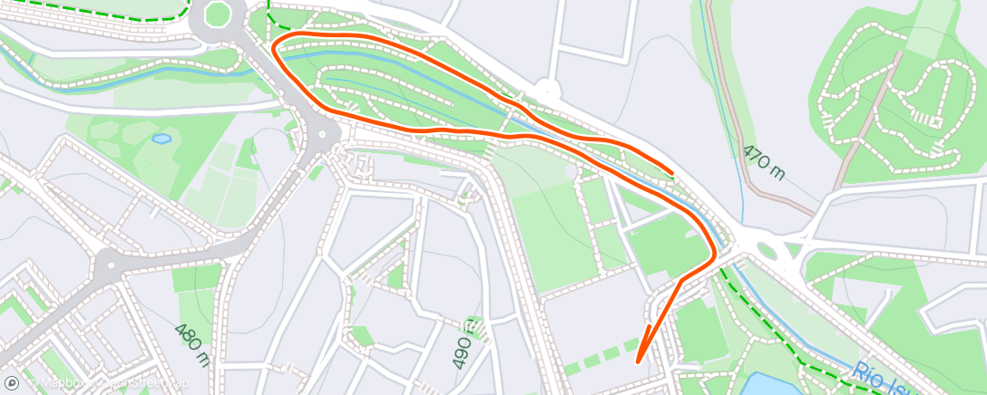 Mappa dell'attività Carrera de tarde