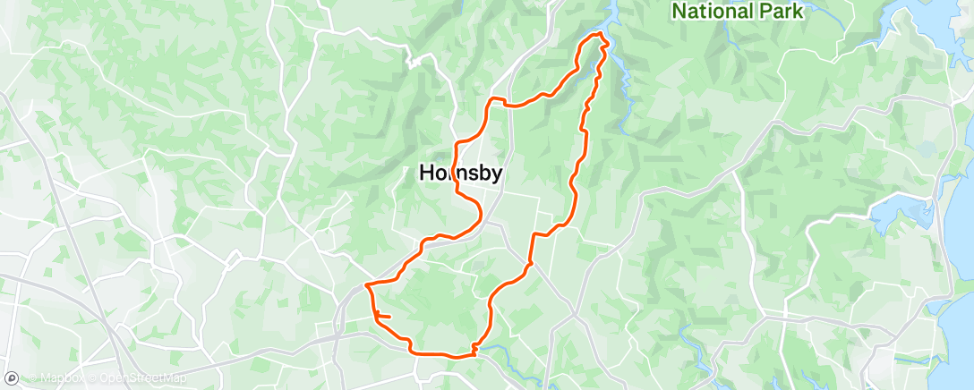 Map of the activity, Morning Ride