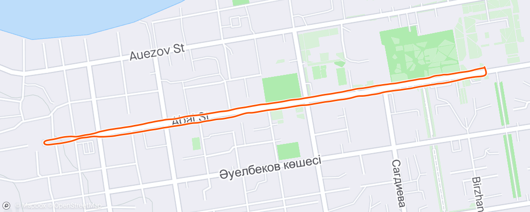 Map of the activity, Пробежка с alaman run