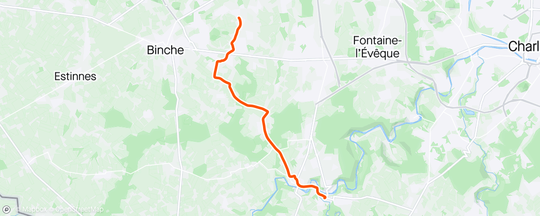Map of the activity, VELOTAF