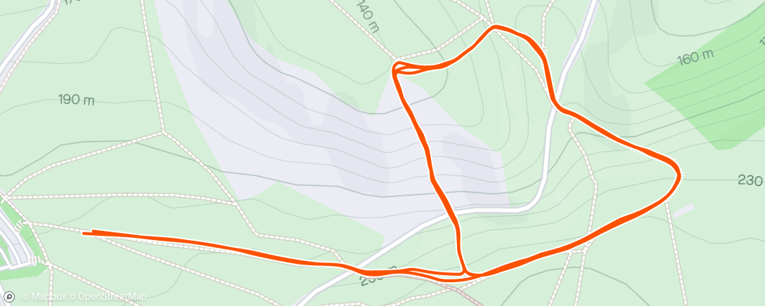 Map of the activity, White Horse hill reps