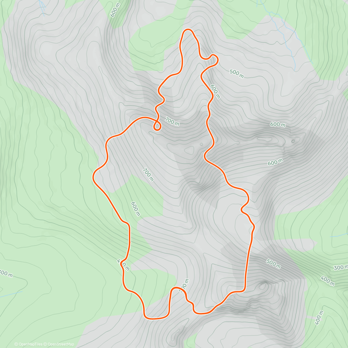 Map of the activity, Zwift Workout: Half-Distance Power Development