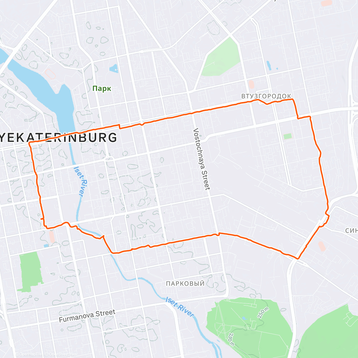 Карта физической активности (Последнее воскресение первой четверти века)