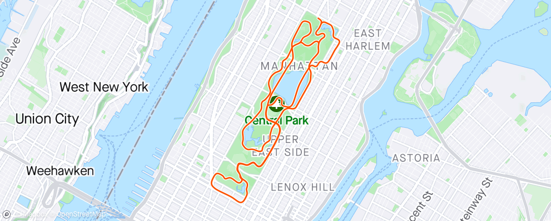 Map of the activity, Zwift - Mighty Metropolitan in New York