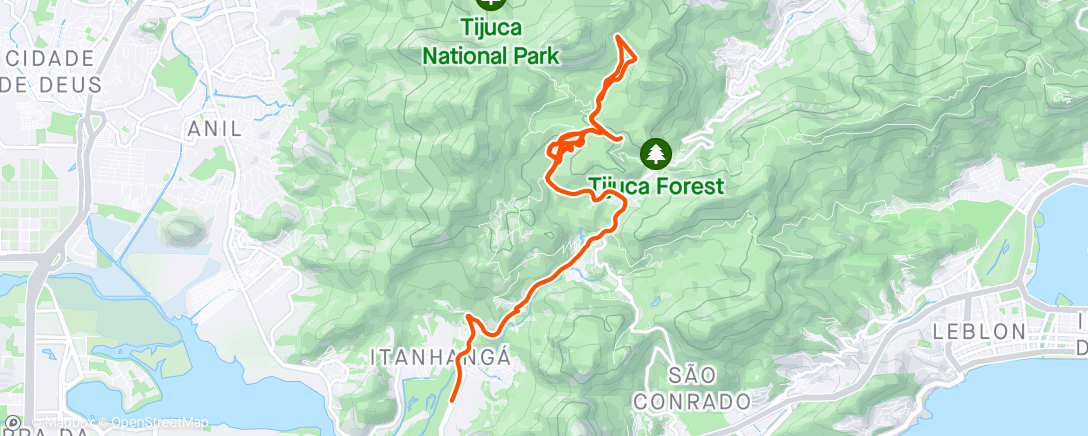 Mapa de la actividad (PNT | São Miguel | Caveira)
