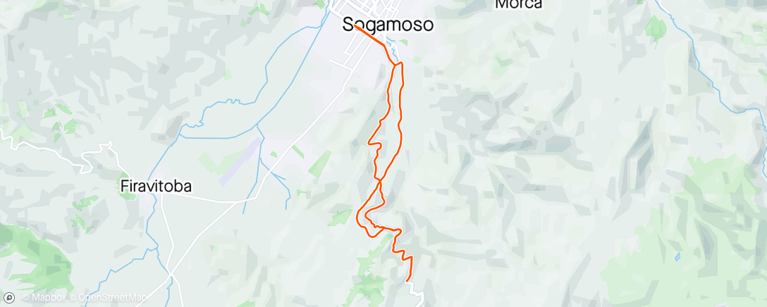 Mapa da atividade, Vuelta ciclística por la mañana