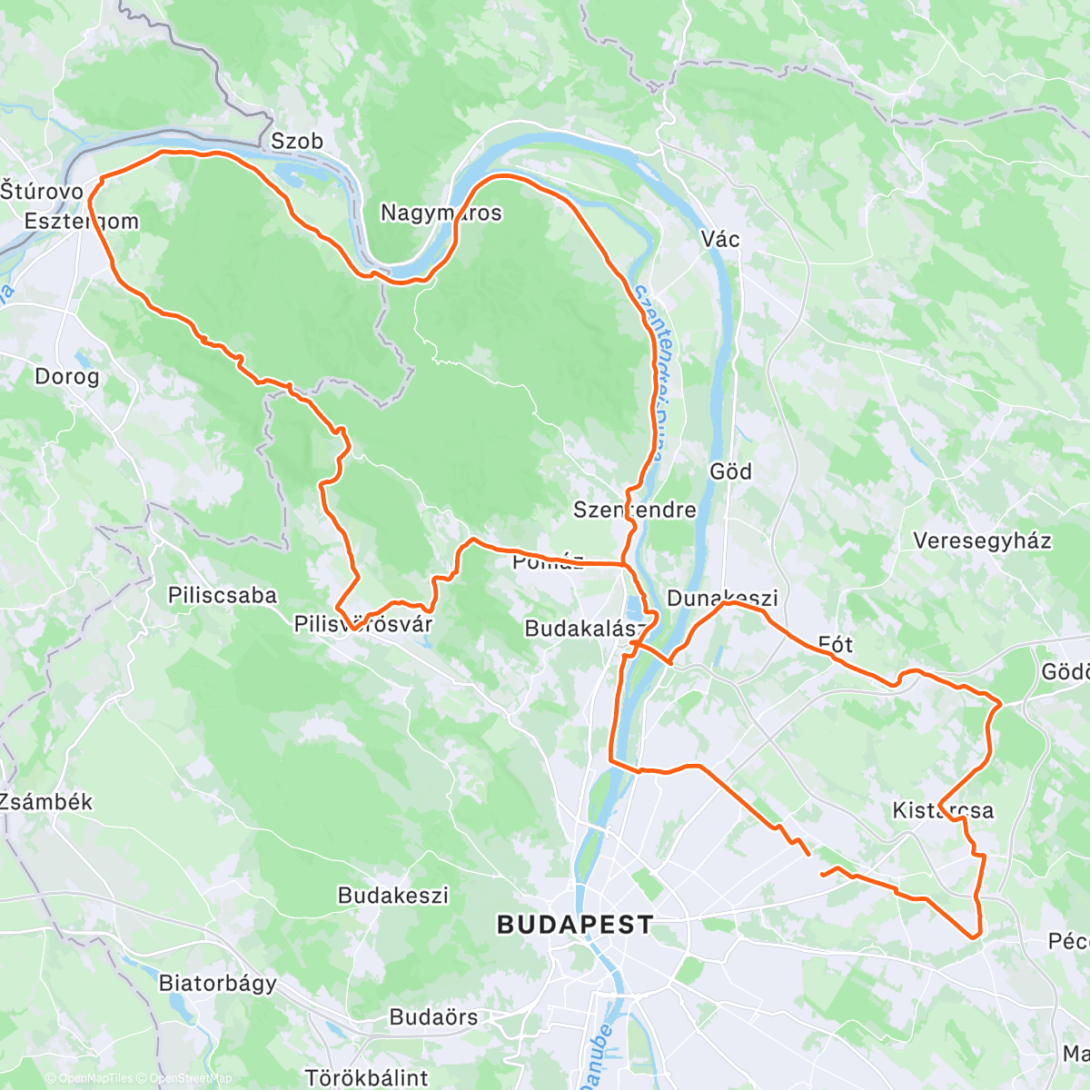 Map of the activity, Buék kupa 2026