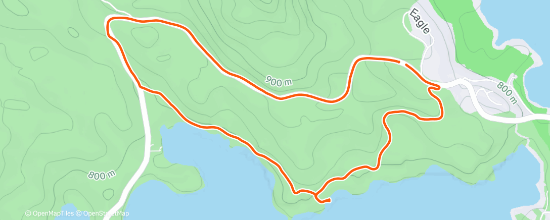 Map of the activity, Camminata dell'ora di pranzo