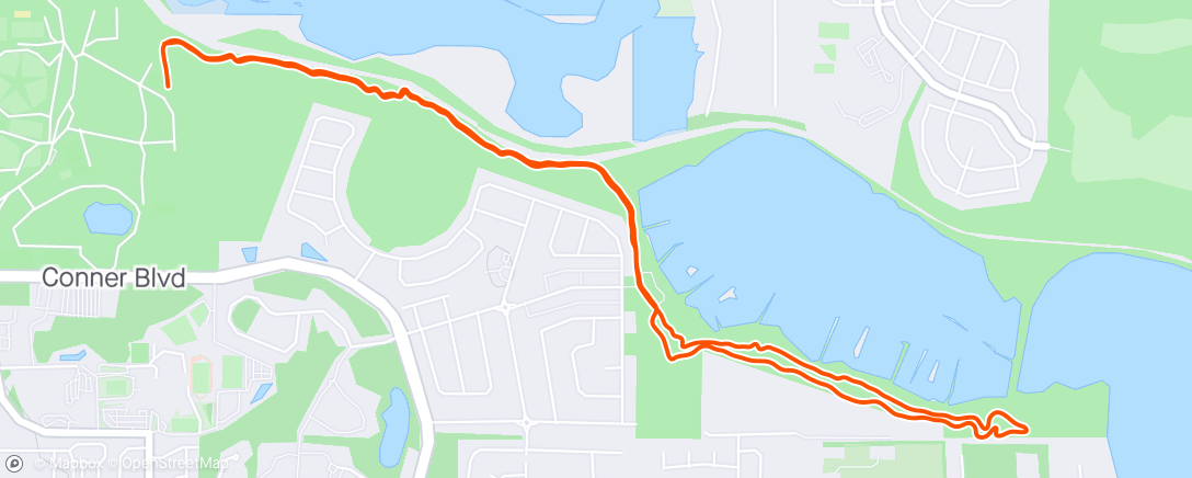Map of the activity, Summer trail series 1