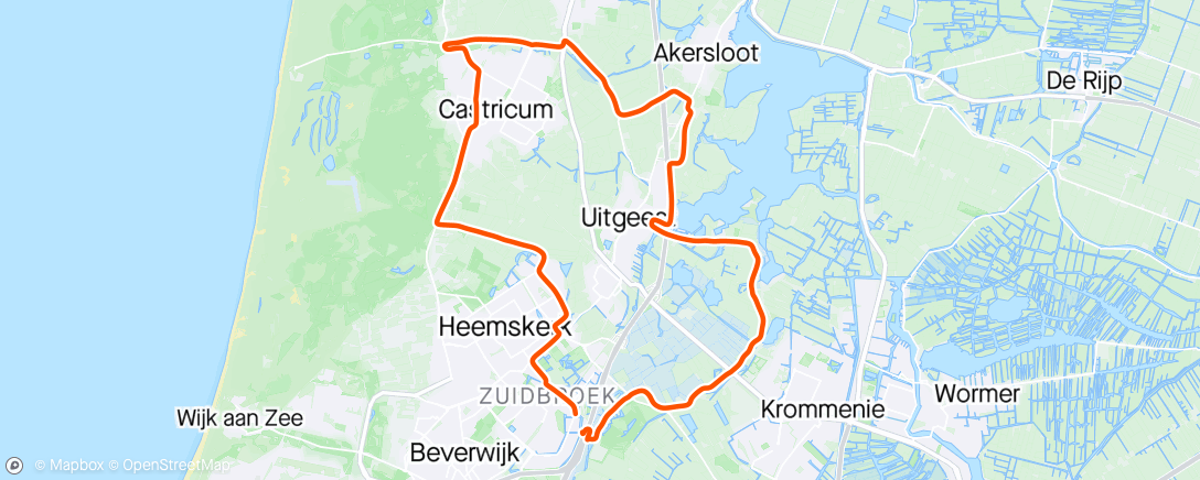 Map of the activity, Akersloot