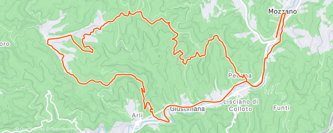 Map of the activity, Morning E-Mountain Bike Ride