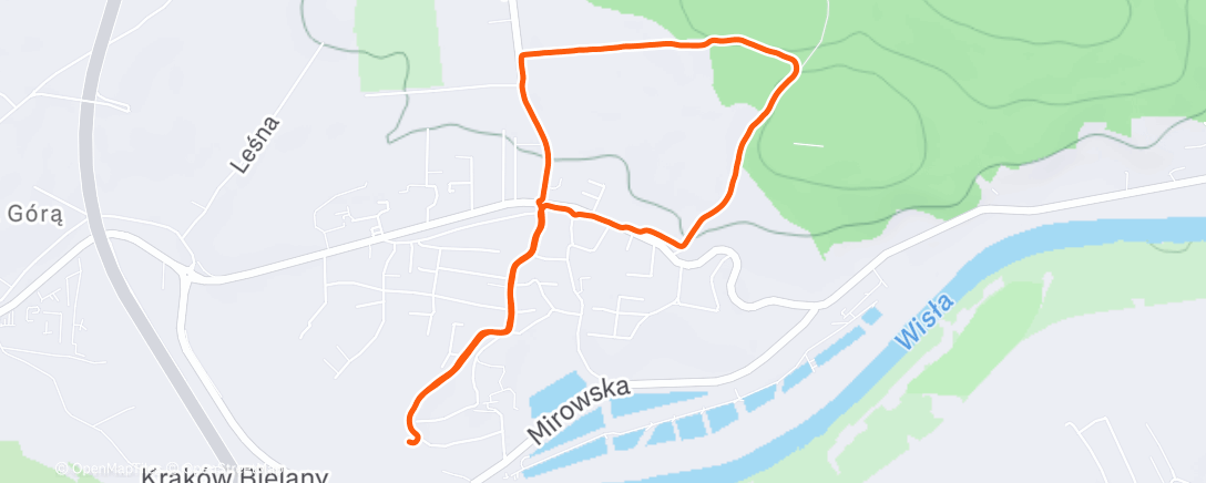 Map of the activity, Morning Run