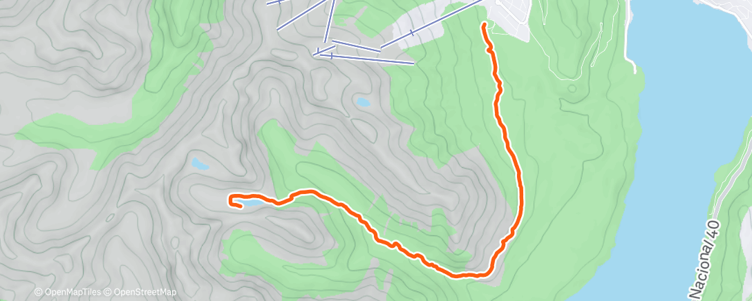 Карта физической активности (Afternoon Hike)