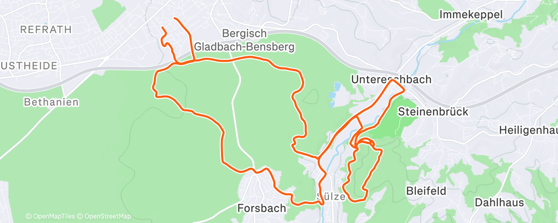 Map of the activity, Lüderich geht ab