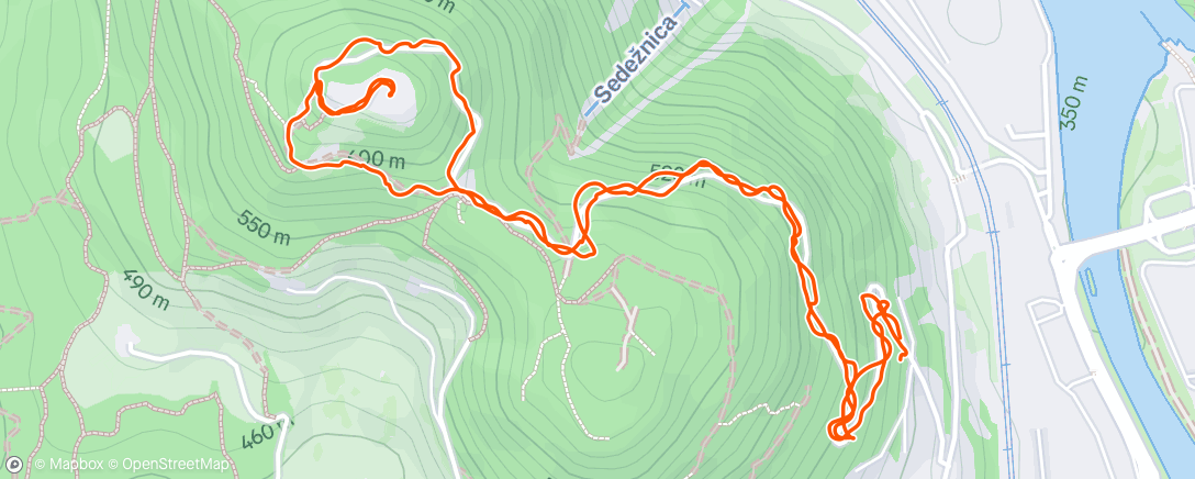 Map of the activity, Šmarjeta gora