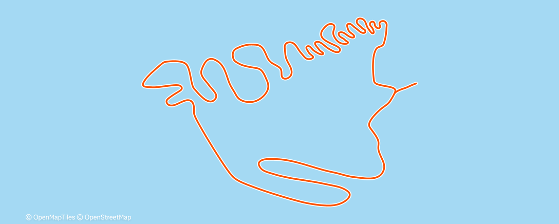 Map of the activity, WattAttack workout Balas blancas