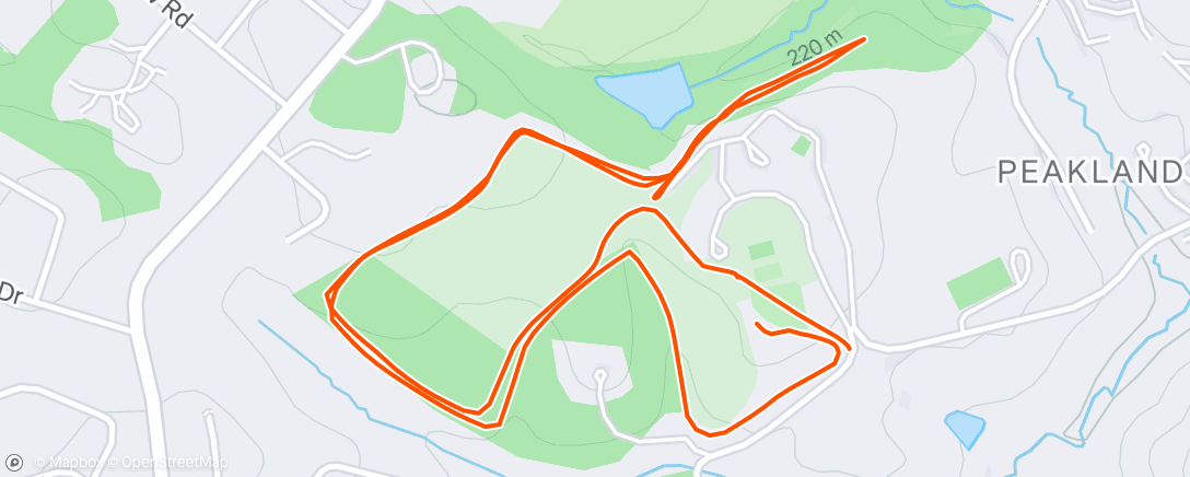 Mapa da atividade, Afternoon Run