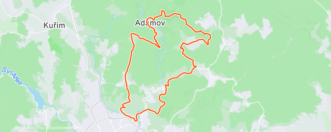 Map of the activity, Afternoon Ride ☀️🥶