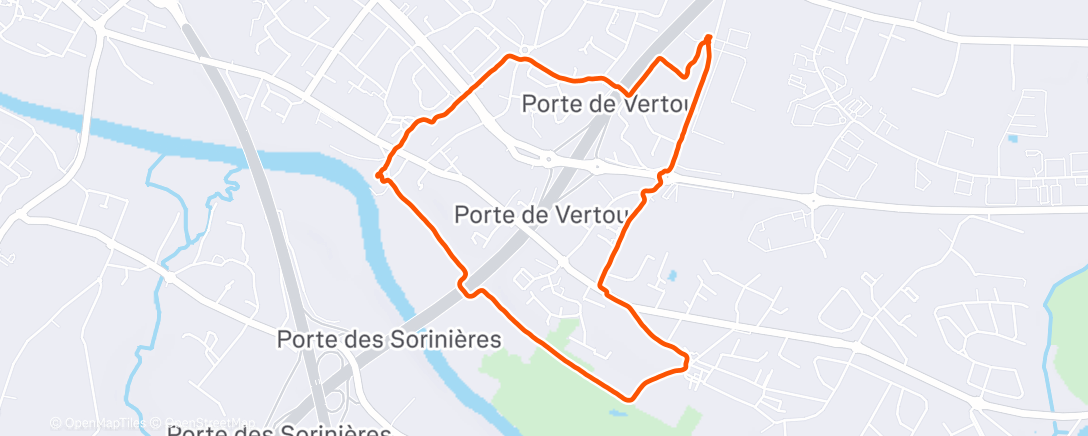 Map of the activity, Marche dans l'après-midi