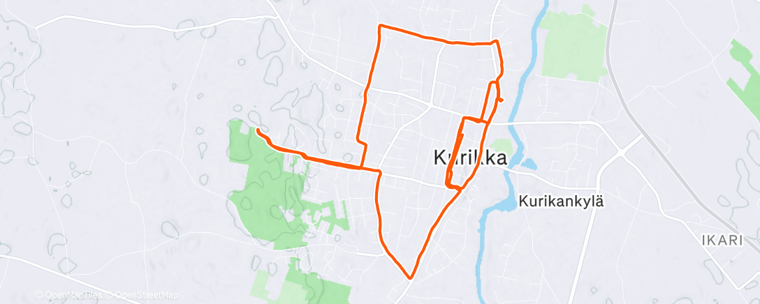 Map of the activity, 🚲510/25 Pieni iltapäiväajelu kylän ympäri 🌬️😕