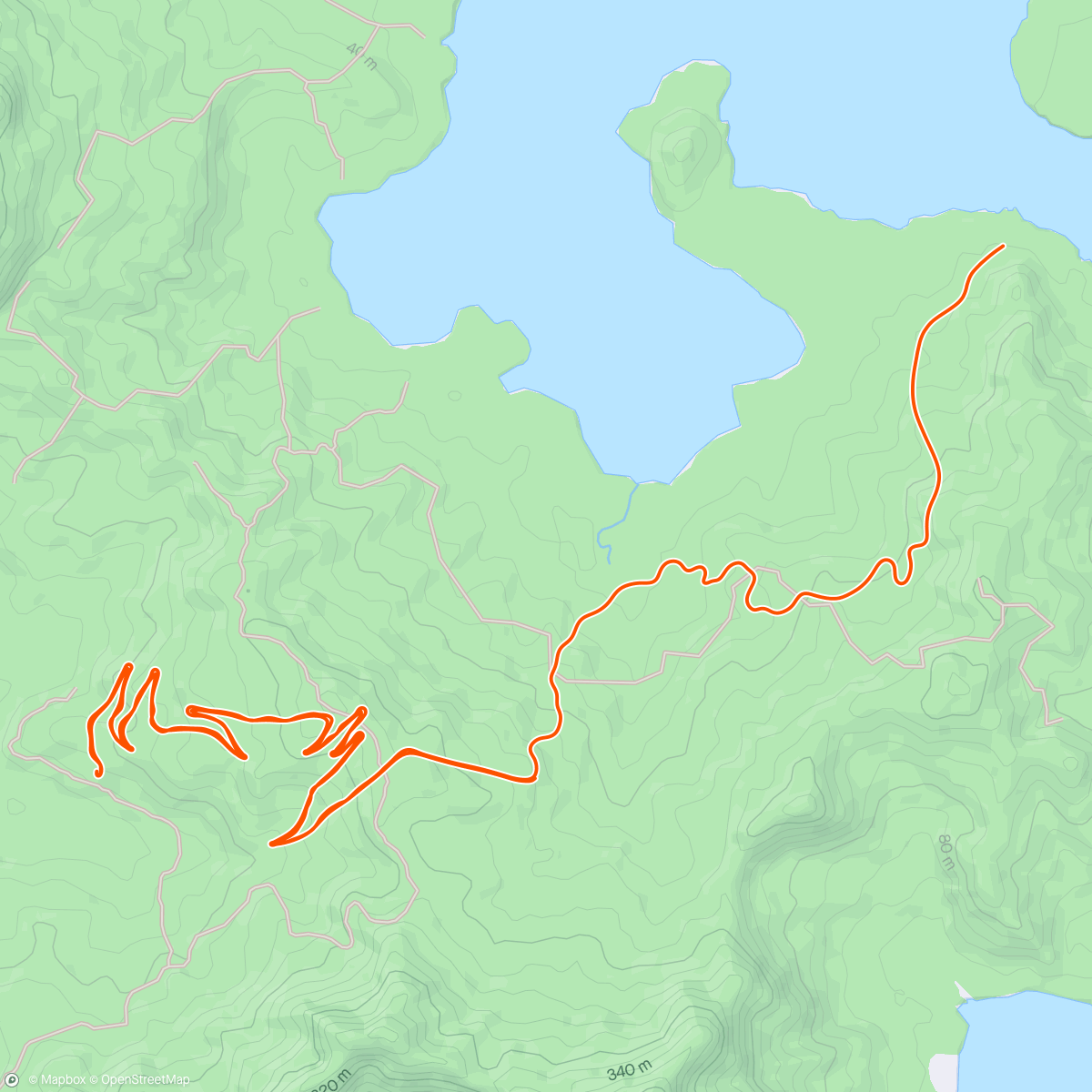 Map of the activity, Zwift - Road to Sky in Watopia - Xert