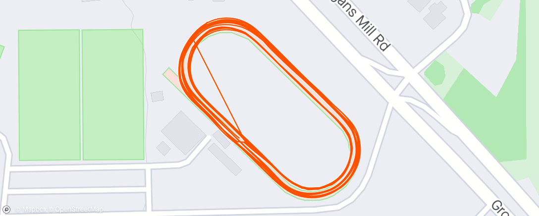 Map of the activity, Volte track night 800s
