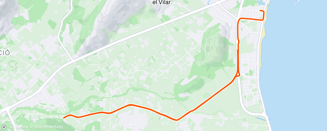 Map of the activity, Morning Skate