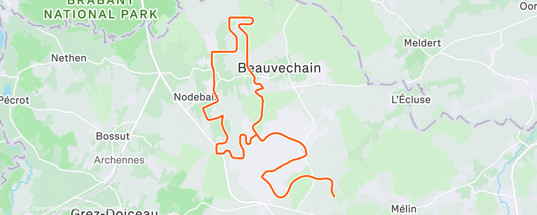 Карта физической активности (MyWhoosh - The Muur)