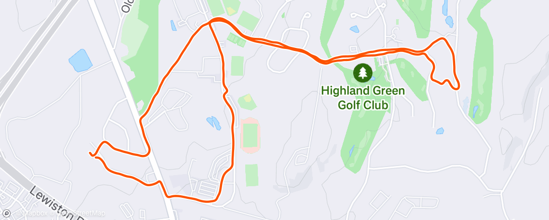 Map of the activity, Highland Green