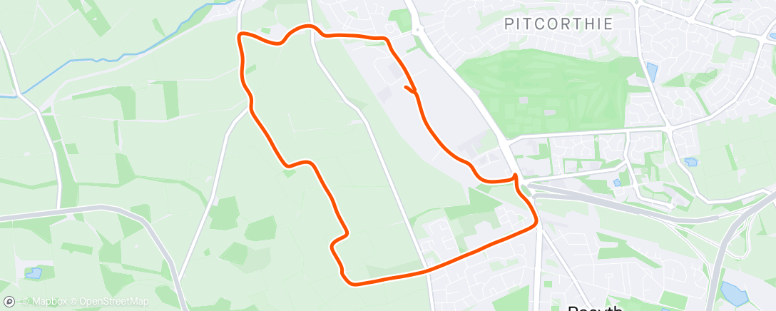 Karte der Aktivität „Lunch Run”