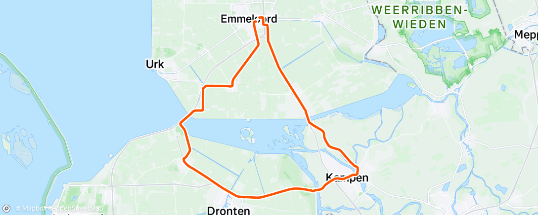 Map of the activity, Morning Ride