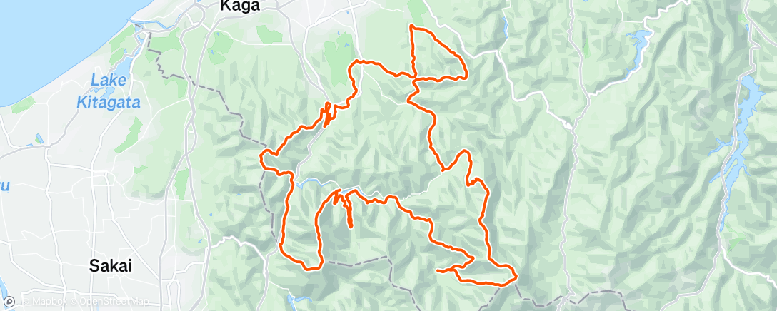 Map of the activity, Morning Trail Run
