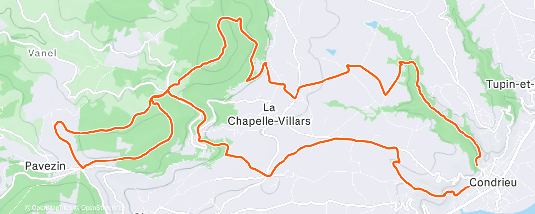 Peta aktivitas, Trail le midi