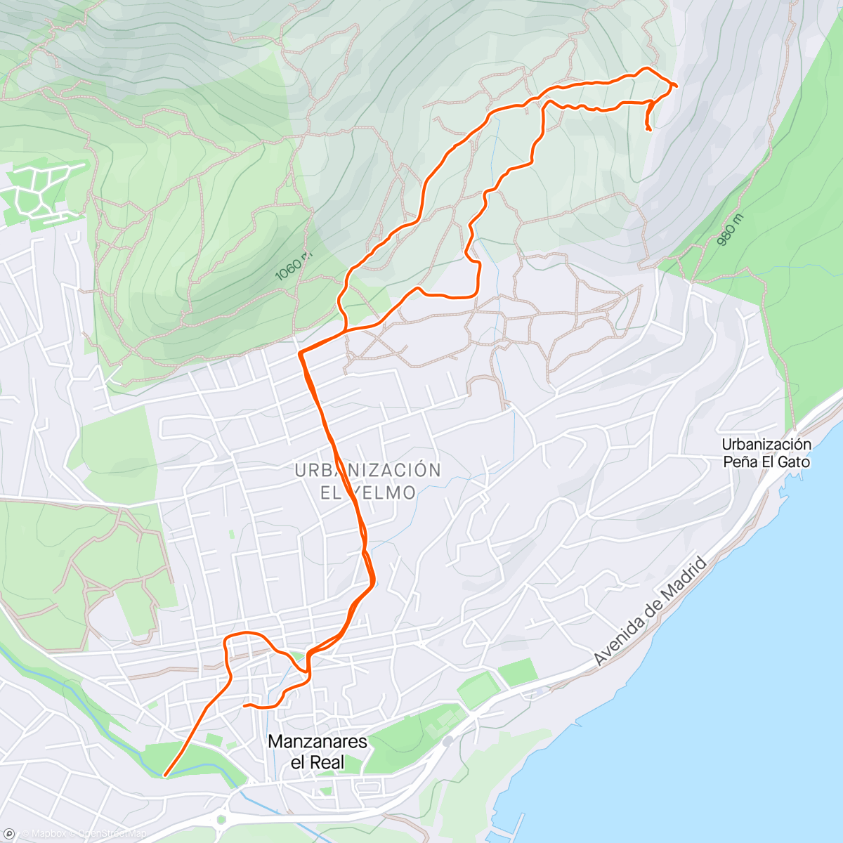 Map of the activity, Paseo ⛰️🐶🐾 + 6km ☀️🏞️